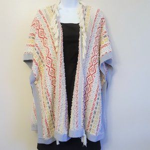 Cabi Siesta Poncho Boho Cardigan Sweater XS/S